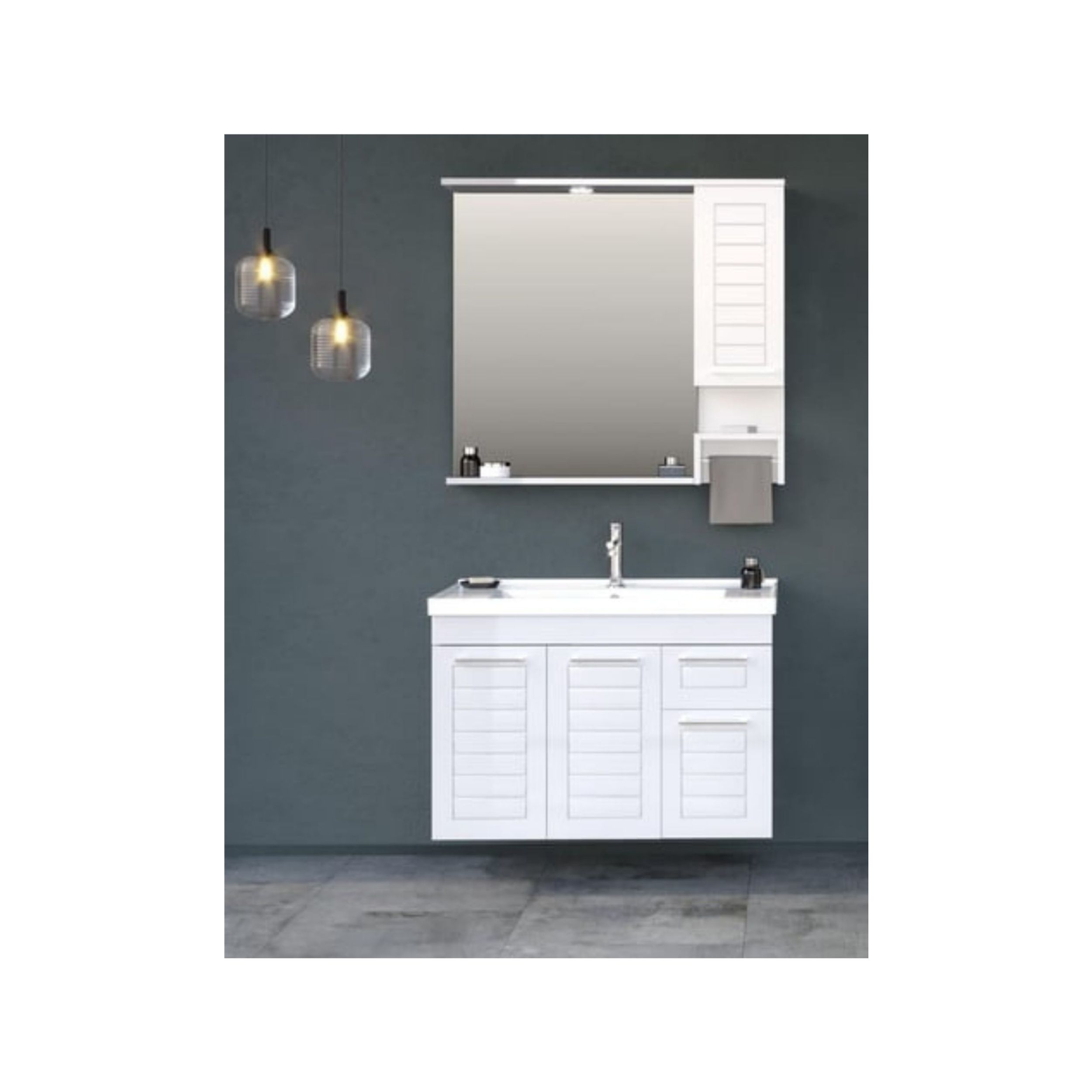 LUVANO 80 CM Banyo Dolabı